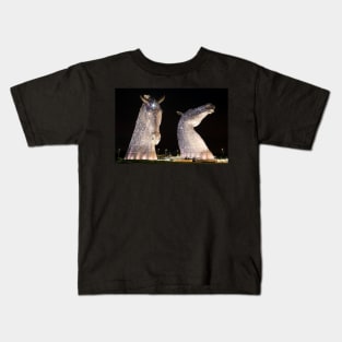 The Kelpies at night Kids T-Shirt